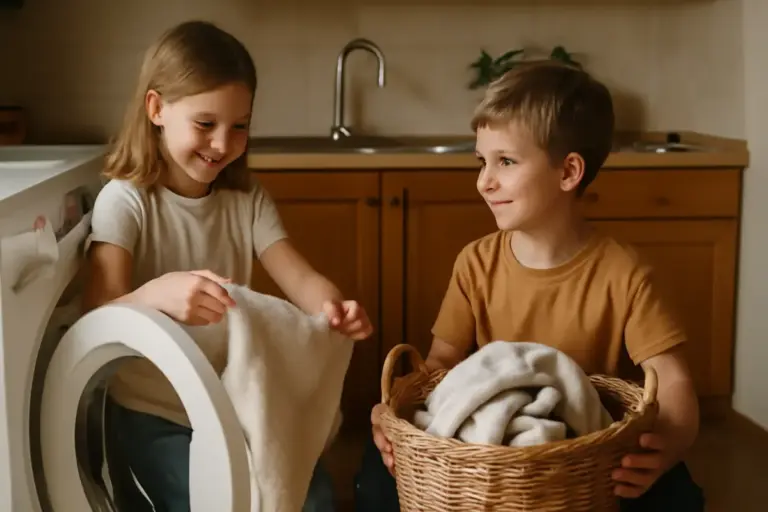 Bambini e senso di responsabilità: un compito domestico che fa la differenza senza stress