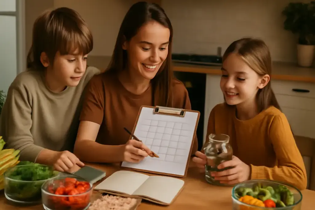 Pianificare i pasti settimanali in famiglia: il trucco per mangiare sano e risparmiare senza sforzi