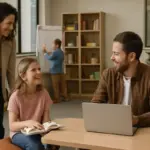 Organizzazione degli spazi comuni: piccolo cambiamento che aumenta la collaborazione tra grandi e piccoli