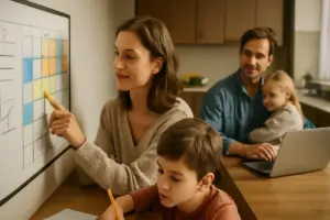 Come ridurre lo stress familiare durante periodi intensi? Una strategia organizzativa che libera tempo prezioso