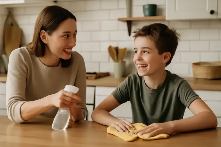 Qual è il momento migliore per coinvolgere i figli nelle faccende domestiche? Scopri l’effetto positivo sulla loro autostima