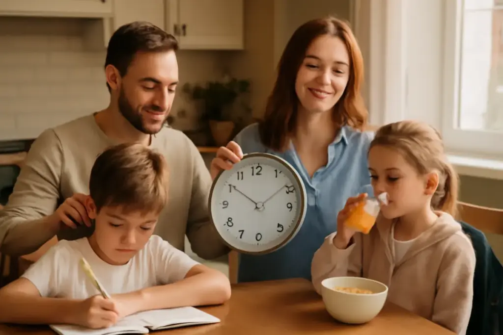 Gestione del tempo in famiglia: una routine mattutina che regala più serenità a grandi e piccoli